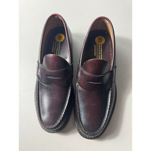 JOHNSTON MURPHY ARISTOCRAFT HEIDELBERG Penny Loafer Shoes SZ 8 Burgundy Leather